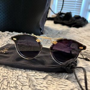 KREWE Sunglasses STL NYLON | D'ORO TO CRYSTAL 24K - KREWE SUNGLASSES - Worn once